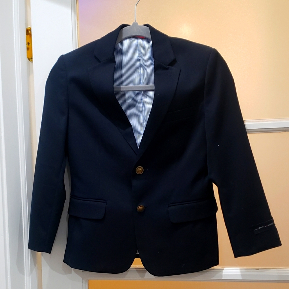 Navy blue boys dress jacket
